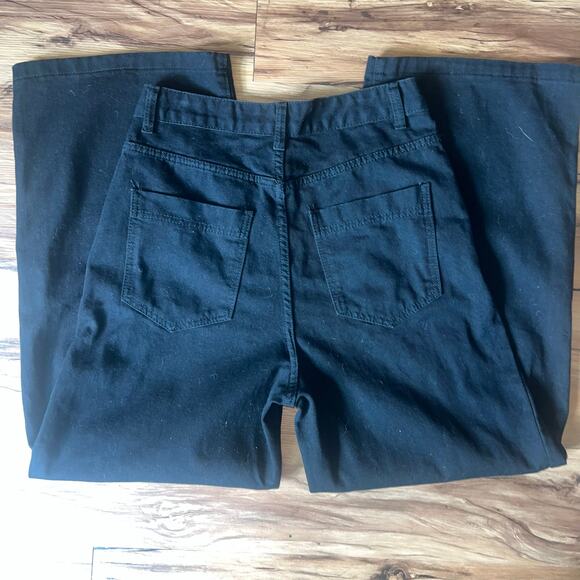 Dazy Black High Rise Wide Leg Denim Jean Pants Size Medium - Picture 2 of 6